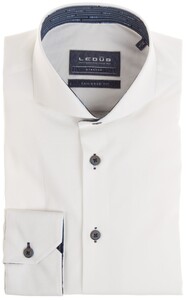 Ledûb Tailored Uni Lane Contrast Shirt White