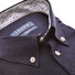 Ledûb Tricot Contrast Collar Button-Down Slim Fit Shirt Dark Evening Blue