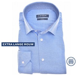 Ledûb Tricot Contrast Collar Shirt Mid Blue