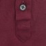 Ledûb Tricot Long Sleeve Button-Down Slim Fit Polo Donker Rood