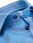 Ledûb Two-Ply Fine Structure Overhemd Midden Blauw