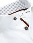 Ledûb Two-Ply New Dot Contrast Overhemd Wit-Bruin
