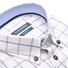 Ledûb Two-Tone Check Button-Down Modern Shirt White