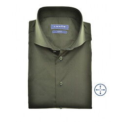 Ledûb Uni Stretch Cutaway Modern Fit Shirt Green
