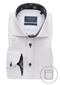 Ledûb Uni Subtle Contrast Shirt White