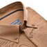 Ledûb Uni Tricot Stretch Polo Button-Down Modern Fit Overhemd Midden Bruin