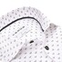 Ledûb White Canvas Graphic Shirt Overhemd Wit-Bruin