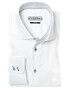 Ledûb White Modern Structured Contrast Shirt White-Brown