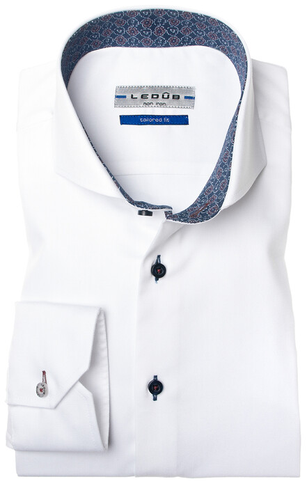 Ledûb White Tailored Fit Shirt