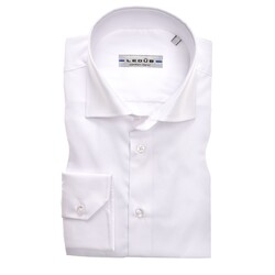 Ledûb Wide Spread Slim Fit Shirt White
