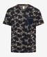 Lee P Palm Tree Pattern Interlock Jersey Brax Lab T-Shirt Hay