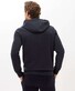 Levin Hoodie Zipper Spory Details Brax Lab Pullover Midnight Navy