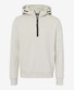 Levin Hoodie Zipper Spory Details Brax Lab Pullover Off White