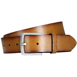 Lindenmann Charred Leather Belt Cognac