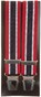 Lindenmann Contrasted Stripe Suspenders Red