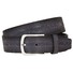 Lindenmann Decorative Texture Leather Belt Riem Blauw