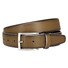 Lindenmann Diamond Textured Leather Belt Olive Green