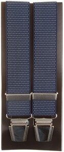 Lindenmann Dot Pattern Suspenders Marine