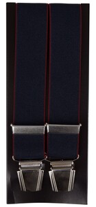 Lindenmann Double Color Suspenders Navy-Red