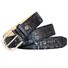 Lindenmann Faux Croc Leather Belt Navy-Brown