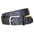 Lindenmann Faux Croc Leather Belt Navy-Brown