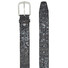Lindenmann Faux Croc Leather Riem Grijs-Bruin