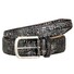 Lindenmann Faux Croc Leather Riem Grijs-Bruin