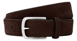 Lindenmann Luxury Suede Riem Donker Bruin