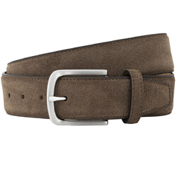 Lindenmann Luxury Suede Riem Midden Bruin
