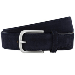 Lindenmann Luxury Suede Riem Midnight Blue