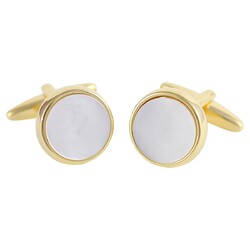 Lindenmann Manchetknopen Goudgeel