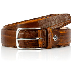 Lindenmann Montreal Full Grain Cow Leather Riem Cognac