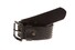 Lindenmann Ribbed Leather Belt Black
