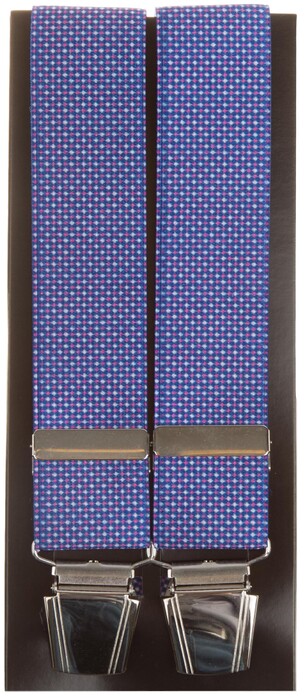 Lindenmann Small Dots Suspenders Blue-Pink