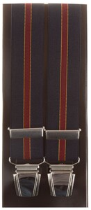 Lindenmann Thick Stripe Bretels Blauw-Rood
