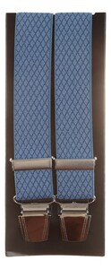 Lindenmann Two-Tone Fine Harlequin Bretels Jeans Blauw