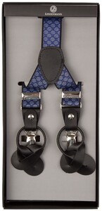 Lindenmann Y-Shape Fantasy Dot Suspenders Blue