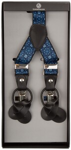 Lindenmann Y-Shape Fantasy Suspenders Blue