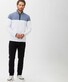 Lonnie Shirt Pullover Color Block Fine Jersey Brax Lab Storm
