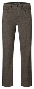 MAC Arne 5-Pocket Fine Structure Flex Broek Mahogany Brown