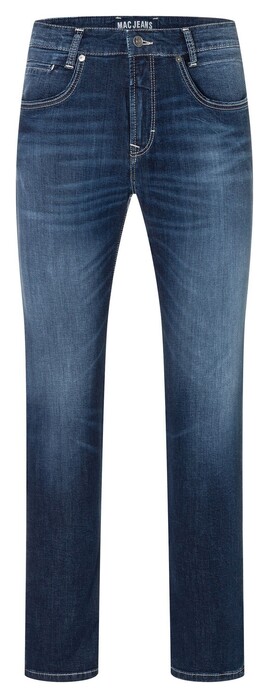 MAC Arne Pipe Lightweight Denim Jeans Deep Blue Authentic Wash