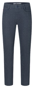 MAC Jog'n Jeans 5-Pocket Allover Check Sweat Midnight Blue