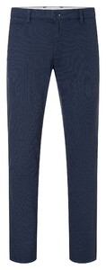 MAC Lennox Printed Broken Twill Broek Donker Indigo