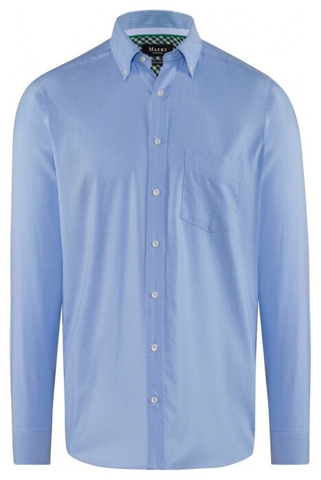Maerz Blue Uni Button-Down Shirt Blue Creek