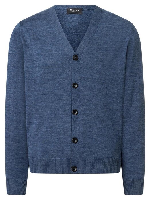 Maerz Button Cardigan Vest Deep Sea