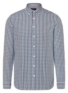 Maerz Button-Down Duo Check Overhemd Chocolate