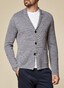 Maerz Button Uni Cardigan Mercury Grey
