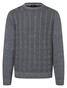 Maerz Cable Knit Extrafine Merino Garment Dye Trui Grey Rock