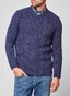 Maerz Cable Pattern Pullover Deep Inkblue