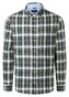 Maerz Check Button Down Comfort Stretch Overhemd Green Hummus